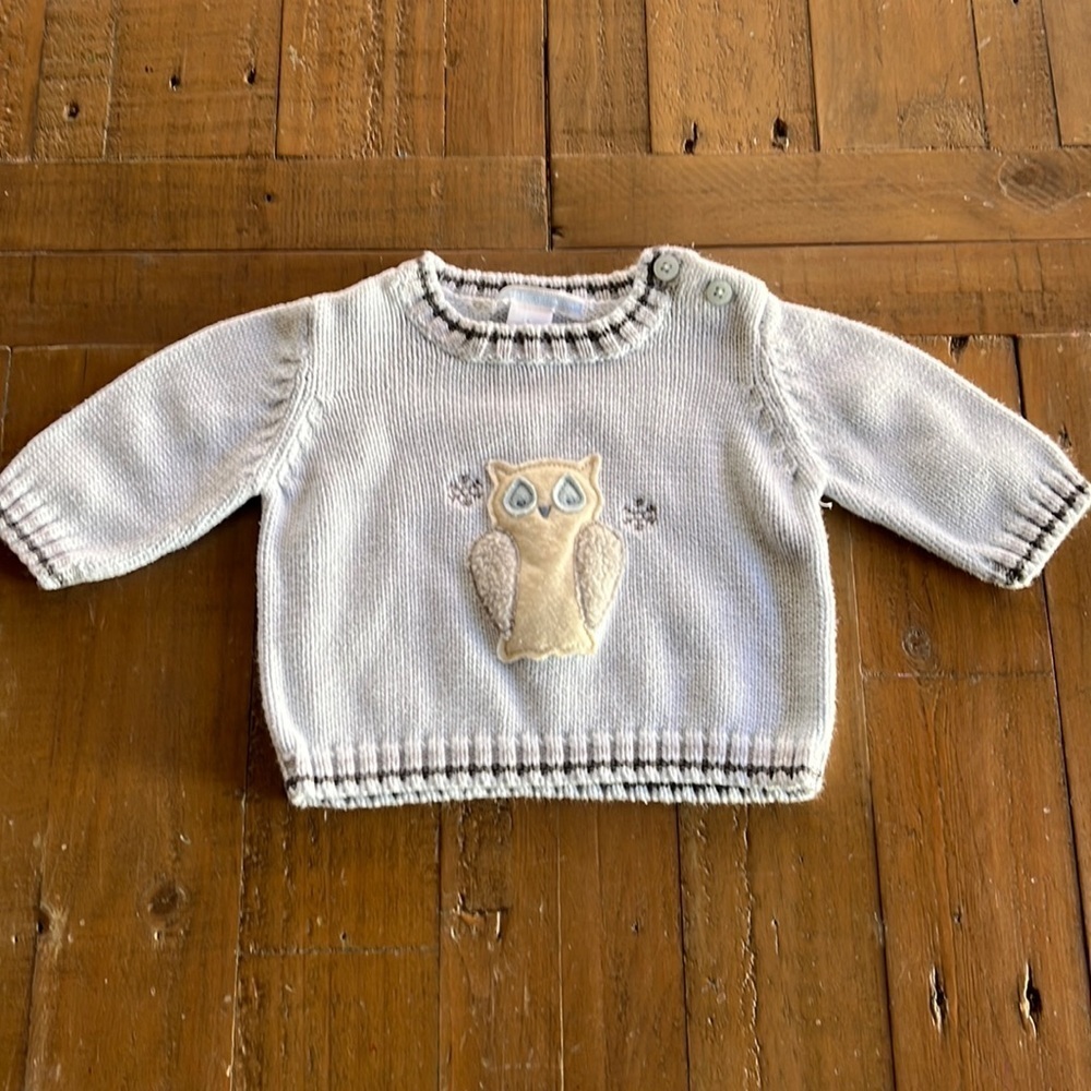 Janie and jack winter owl sweater